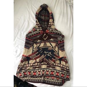 Boho Aztec pullover hoodie